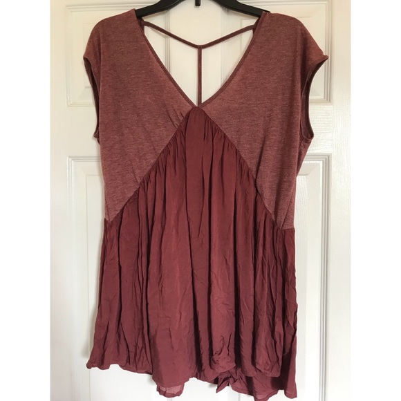 NWT - S - Meadow Rue Raspberry Trapeze Top - Picture 2 of 3